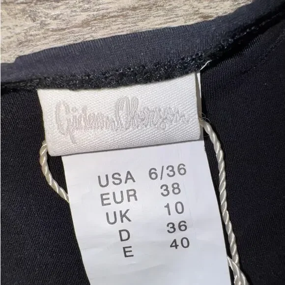 Gideon Oberson Black Bikini Bottoms‎ Sz 6 Minimalist Swimwear Beaded |Resortwear - Picture 4 of 5